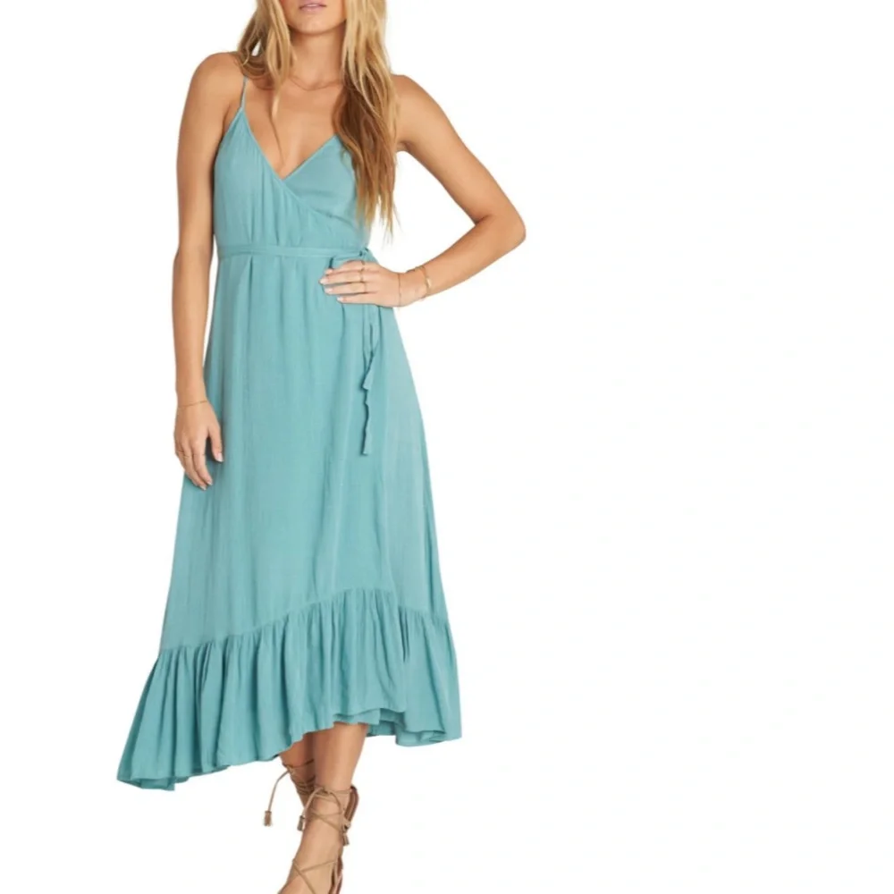 Billabong Hold Me Tight Wrap Midi Dress - Picture 7 of 8